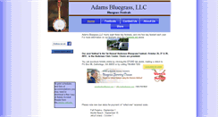 Desktop Screenshot of adamsbluegrass.com