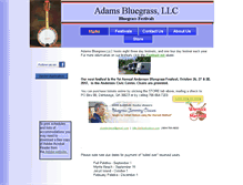 Tablet Screenshot of adamsbluegrass.com